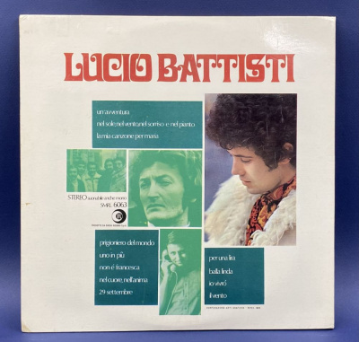 Виниловая пластинка "LUCIO BATTISTI".