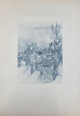Capri von C.W.Allers. 53 факсимиле и 9 акварельных гравюр.