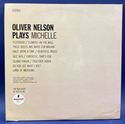 Виниловая пластинка "Oliver Nelson ‎– Oliver Nelson Plays Michelle", 1966 г.