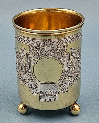 Чарка в Русском стиле. 1895 год. 84 пр. серебра (В.А).