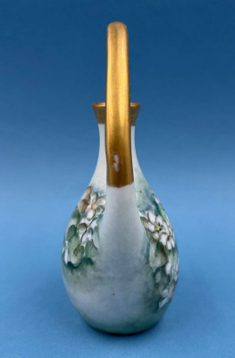 Фарфоровая мини-вазочка с дугообразной ручкой "Royal Crescent China", Бавария, 1901-1909-е гг.