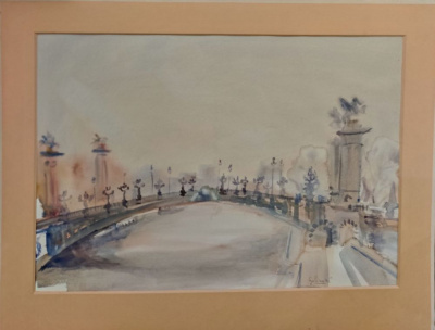 Галина (Н/Х) "Мост Александра Третьего".1976 год. Из собрания Стигнеева В.Т.
