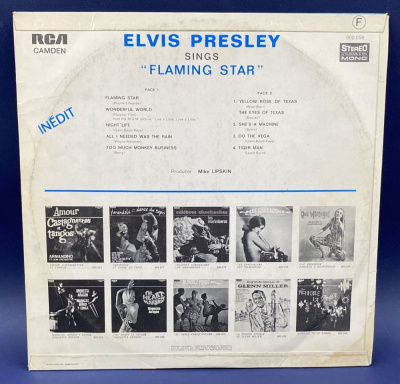 Виниловая пластинка Elvis sings "Flaming star".