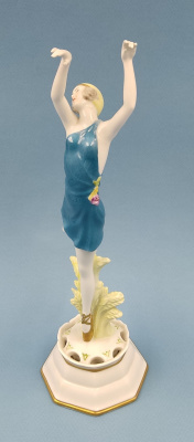 Фарфоровая фигурка "Танцовщица в пуантах"."Rosenthal", Ар-Деко, 1920-е годы.