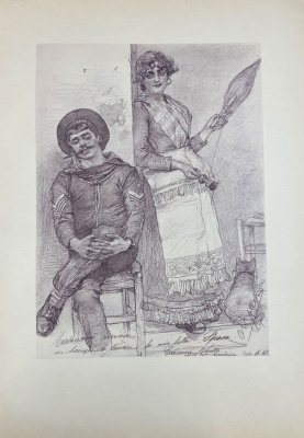 Capri von C.W.Allers. 53 факсимиле и 9 акварельных гравюр.