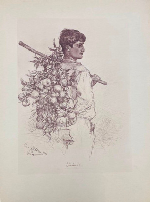 Capri von C.W.Allers. 53 факсимиле и 9 акварельных гравюр.