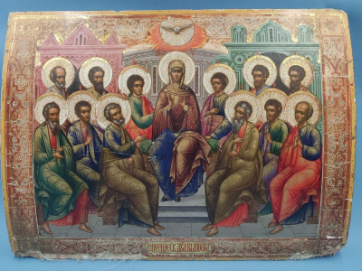 Икона "Сошествие Святого Духа на Апостолов", XIX век.